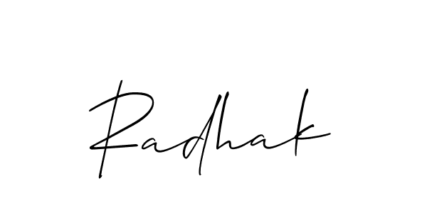 Check out images of Autograph of Radhak name. Actor Radhak Signature Style. Allison_Script is a professional sign style online. Radhak signature style 2 images and pictures png