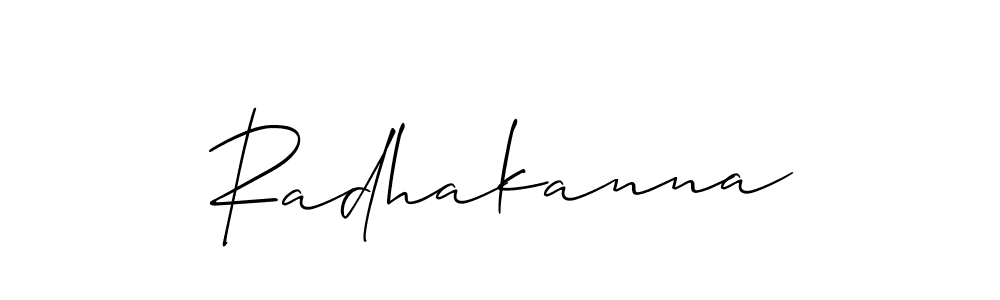 It looks lik you need a new signature style for name Radhakanna. Design unique handwritten (Allison_Script) signature with our free signature maker in just a few clicks. Radhakanna signature style 2 images and pictures png