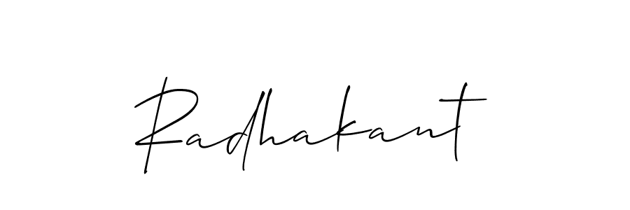 How to Draw Radhakant signature style? Allison_Script is a latest design signature styles for name Radhakant. Radhakant signature style 2 images and pictures png