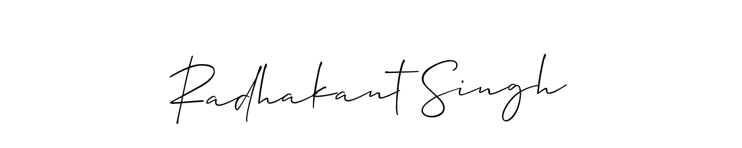 Design your own signature with our free online signature maker. With this signature software, you can create a handwritten (Allison_Script) signature for name Radhakant Singh. Radhakant Singh signature style 2 images and pictures png