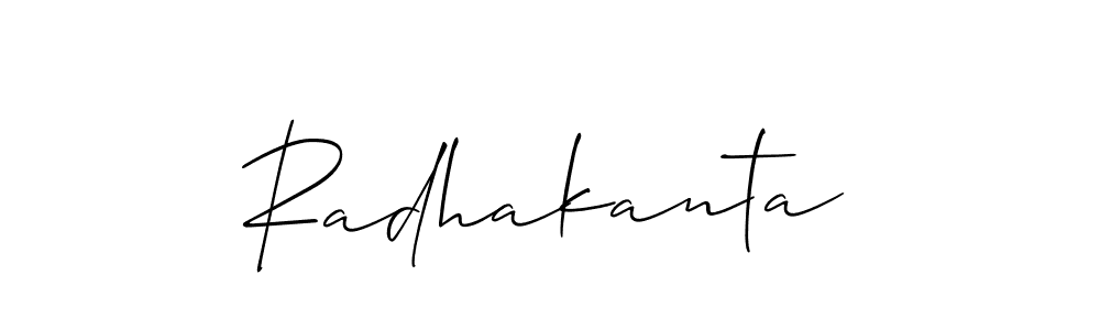 It looks lik you need a new signature style for name Radhakanta. Design unique handwritten (Allison_Script) signature with our free signature maker in just a few clicks. Radhakanta signature style 2 images and pictures png