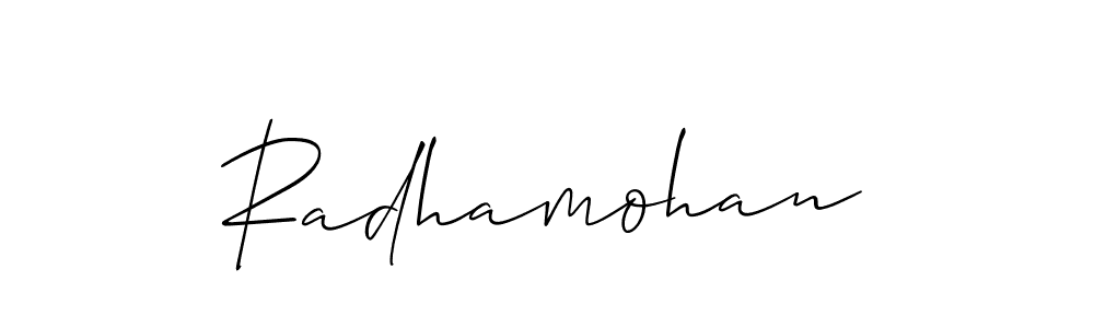 The best way (Allison_Script) to make a short signature is to pick only two or three words in your name. The name Radhamohan include a total of six letters. For converting this name. Radhamohan signature style 2 images and pictures png