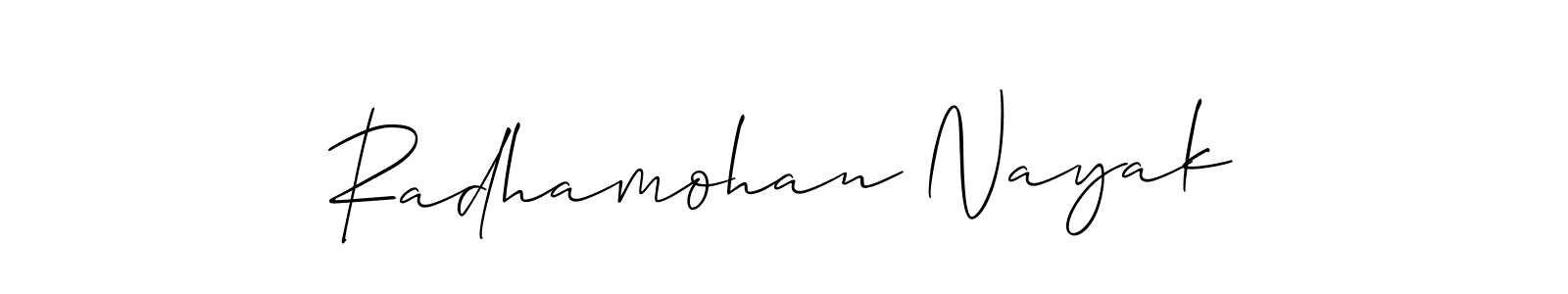 How to Draw Radhamohan Nayak signature style? Allison_Script is a latest design signature styles for name Radhamohan Nayak. Radhamohan Nayak signature style 2 images and pictures png