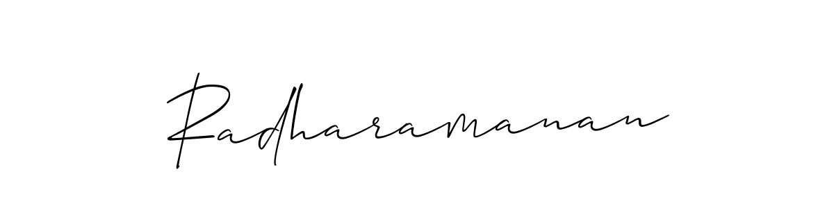 Also we have Radharamanan name is the best signature style. Create professional handwritten signature collection using Allison_Script autograph style. Radharamanan signature style 2 images and pictures png
