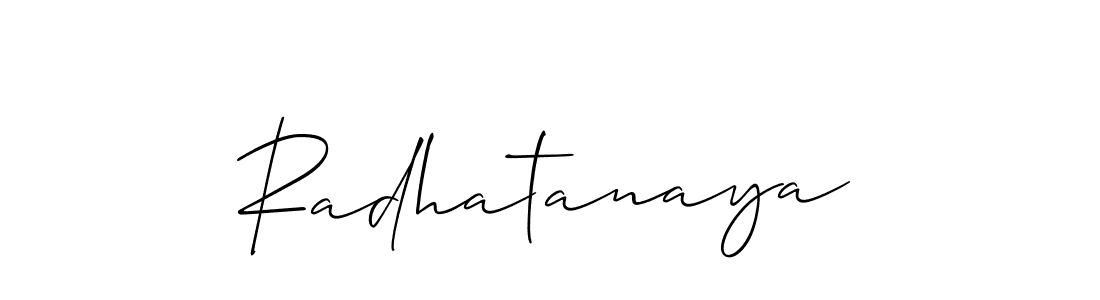 How to Draw Radhatanaya signature style? Allison_Script is a latest design signature styles for name Radhatanaya. Radhatanaya signature style 2 images and pictures png