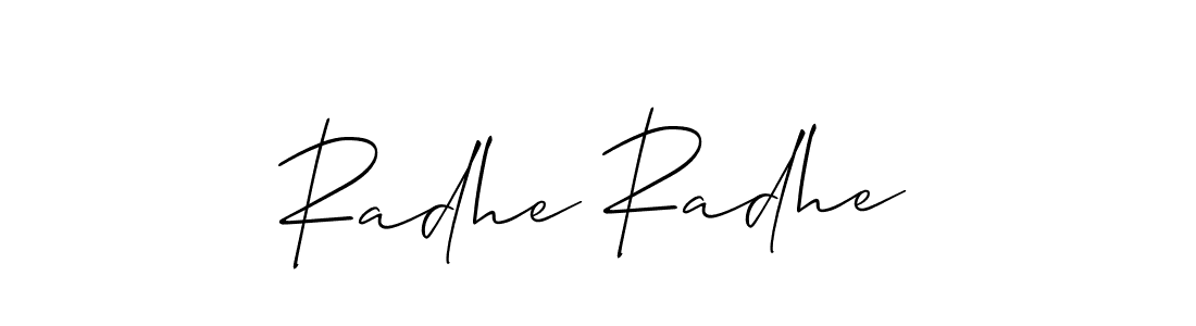 Make a beautiful signature design for name Radhe Radhe. Use this online signature maker to create a handwritten signature for free. Radhe Radhe signature style 2 images and pictures png