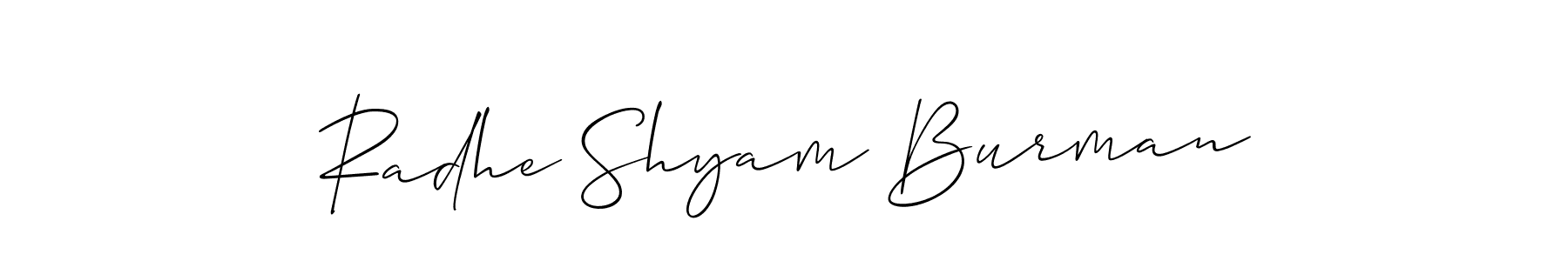 Similarly Allison_Script is the best handwritten signature design. Signature creator online .You can use it as an online autograph creator for name Radhe Shyam Burman. Radhe Shyam Burman signature style 2 images and pictures png