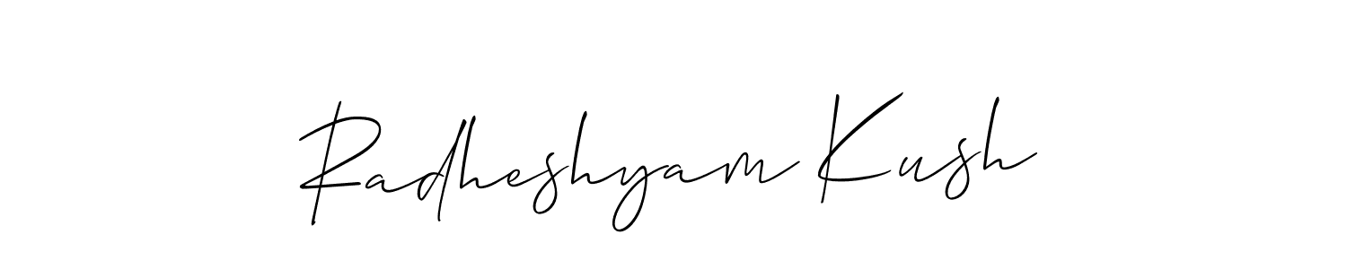 Make a beautiful signature design for name Radheshyam Kush. Use this online signature maker to create a handwritten signature for free. Radheshyam Kush signature style 2 images and pictures png