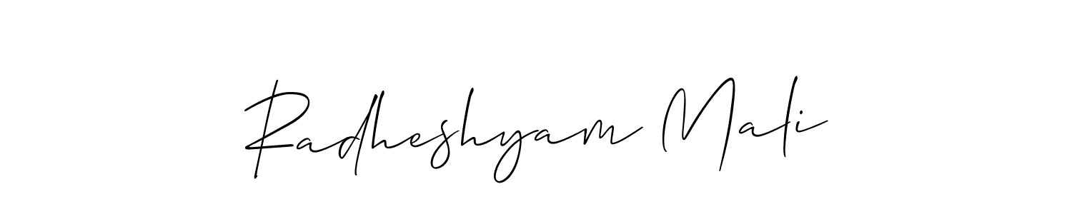 Best and Professional Signature Style for Radheshyam Mali. Allison_Script Best Signature Style Collection. Radheshyam Mali signature style 2 images and pictures png