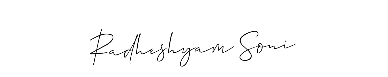 Best and Professional Signature Style for Radheshyam Soni. Allison_Script Best Signature Style Collection. Radheshyam Soni signature style 2 images and pictures png
