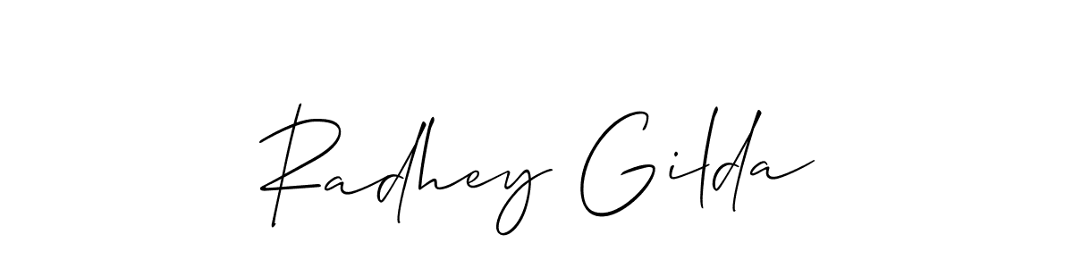 Here are the top 10 professional signature styles for the name Radhey Gilda. These are the best autograph styles you can use for your name. Radhey Gilda signature style 2 images and pictures png