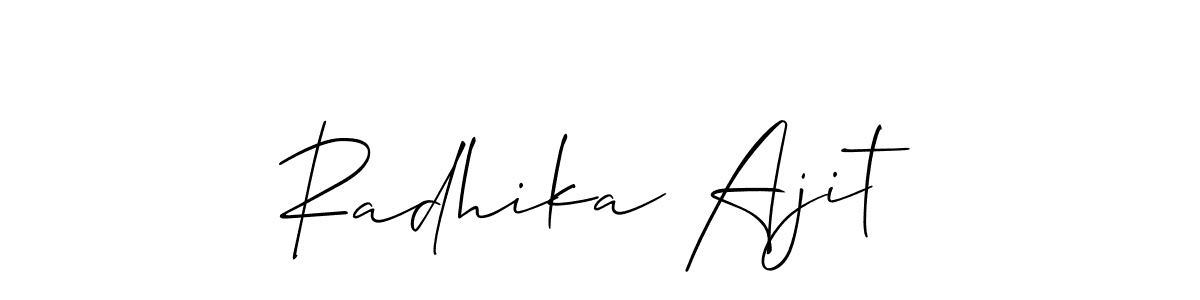 See photos of Radhika Ajit official signature by Spectra . Check more albums & portfolios. Read reviews & check more about Allison_Script font. Radhika Ajit signature style 2 images and pictures png