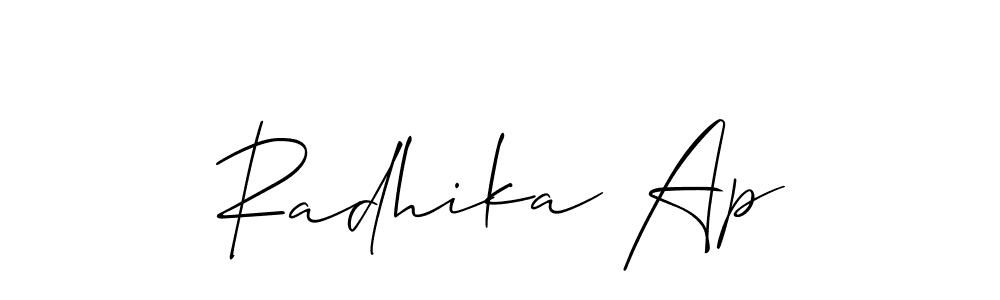 Best and Professional Signature Style for Radhika Ap. Allison_Script Best Signature Style Collection. Radhika Ap signature style 2 images and pictures png