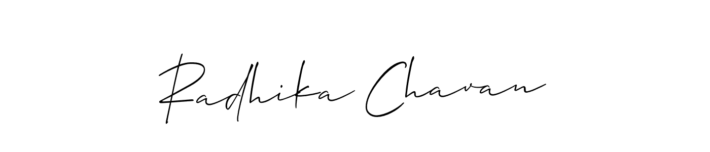 It looks lik you need a new signature style for name Radhika Chavan. Design unique handwritten (Allison_Script) signature with our free signature maker in just a few clicks. Radhika Chavan signature style 2 images and pictures png