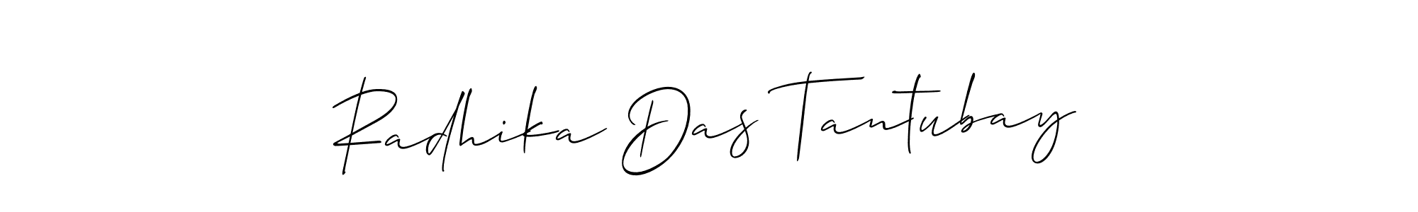 Radhika Das Tantubay stylish signature style. Best Handwritten Sign (Allison_Script) for my name. Handwritten Signature Collection Ideas for my name Radhika Das Tantubay. Radhika Das Tantubay signature style 2 images and pictures png