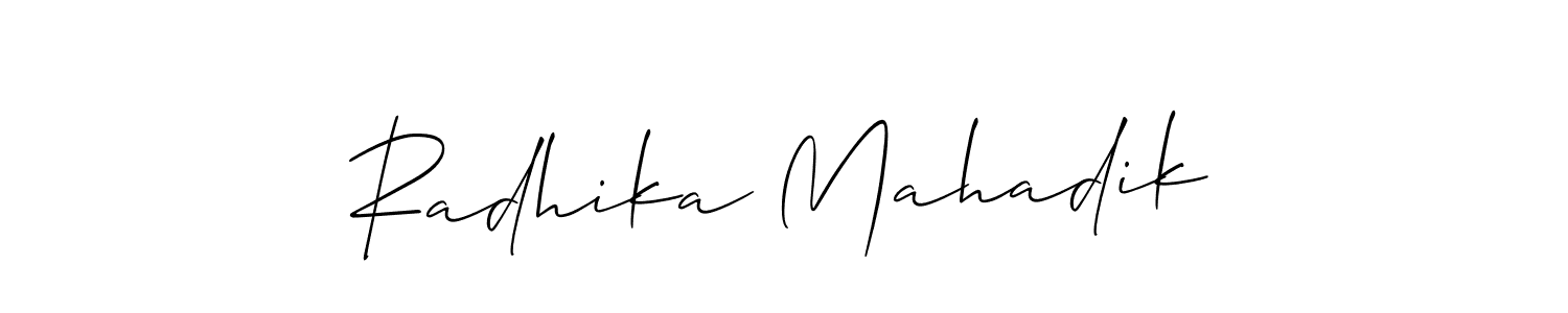 Here are the top 10 professional signature styles for the name Radhika Mahadik. These are the best autograph styles you can use for your name. Radhika Mahadik signature style 2 images and pictures png