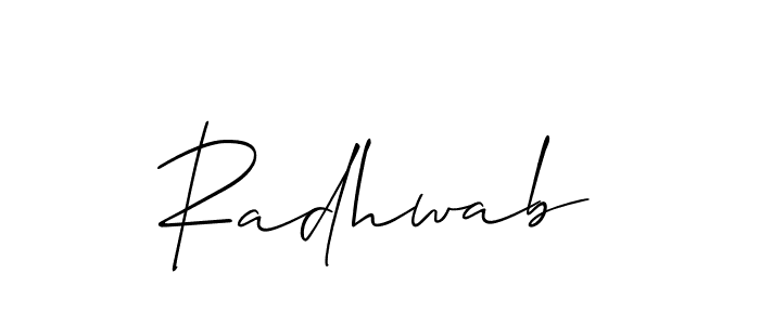 You should practise on your own different ways (Allison_Script) to write your name (Radhwab) in signature. don't let someone else do it for you. Radhwab signature style 2 images and pictures png