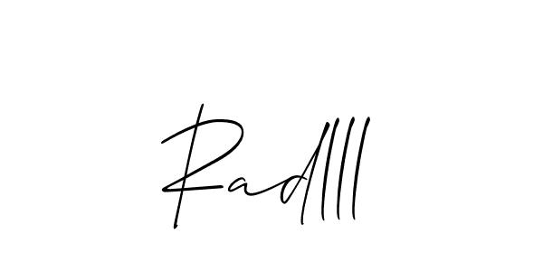 Create a beautiful signature design for name Radlll. With this signature (Allison_Script) fonts, you can make a handwritten signature for free. Radlll signature style 2 images and pictures png