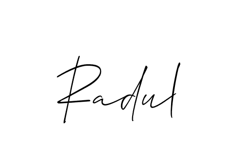 Make a short Radul signature style. Manage your documents anywhere anytime using Allison_Script. Create and add eSignatures, submit forms, share and send files easily. Radul signature style 2 images and pictures png