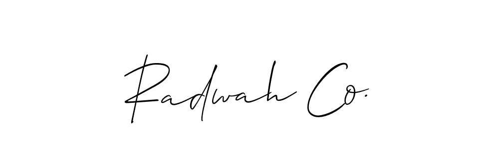 Here are the top 10 professional signature styles for the name Radwah Co.. These are the best autograph styles you can use for your name. Radwah Co. signature style 2 images and pictures png