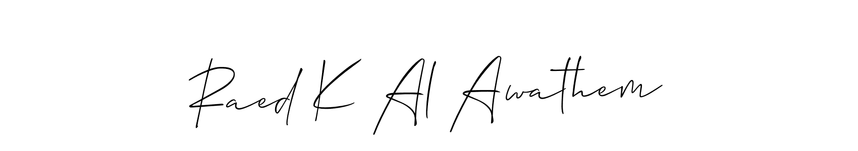 Here are the top 10 professional signature styles for the name Raed K Al Awathem. These are the best autograph styles you can use for your name. Raed K Al Awathem signature style 2 images and pictures png