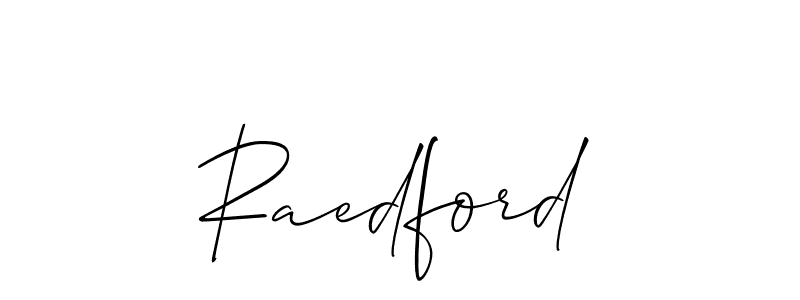 It looks lik you need a new signature style for name Raedford. Design unique handwritten (Allison_Script) signature with our free signature maker in just a few clicks. Raedford signature style 2 images and pictures png