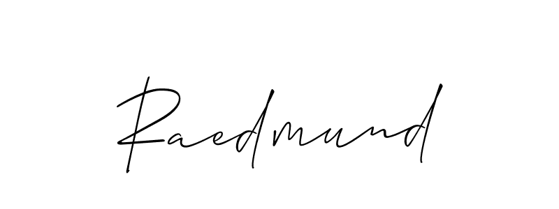 Make a beautiful signature design for name Raedmund. With this signature (Allison_Script) style, you can create a handwritten signature for free. Raedmund signature style 2 images and pictures png