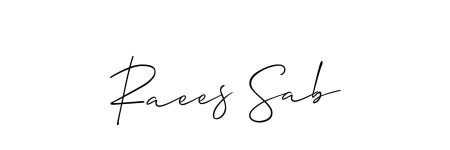 You can use this online signature creator to create a handwritten signature for the name Raees Sab. This is the best online autograph maker. Raees Sab signature style 2 images and pictures png