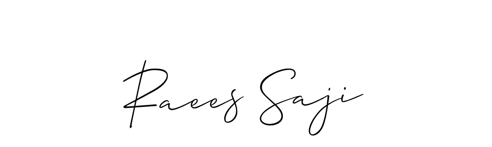See photos of Raees Saji official signature by Spectra . Check more albums & portfolios. Read reviews & check more about Allison_Script font. Raees Saji signature style 2 images and pictures png