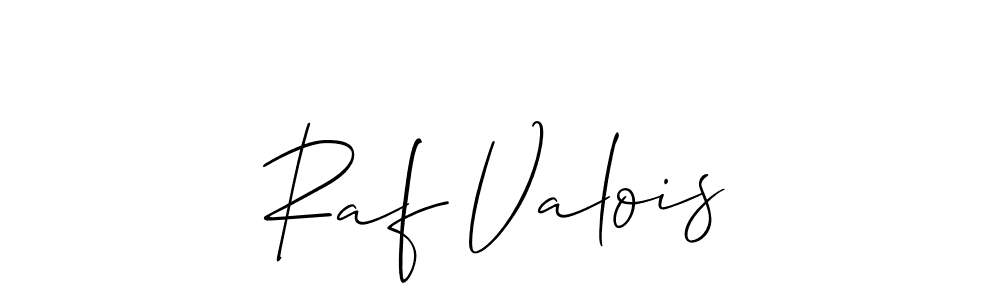 Allison_Script is a professional signature style that is perfect for those who want to add a touch of class to their signature. It is also a great choice for those who want to make their signature more unique. Get Raf Valois name to fancy signature for free. Raf Valois signature style 2 images and pictures png