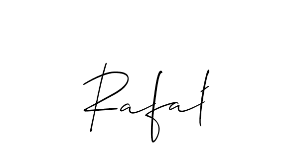 Make a beautiful signature design for name Rafał. With this signature (Allison_Script) style, you can create a handwritten signature for free. Rafał signature style 2 images and pictures png