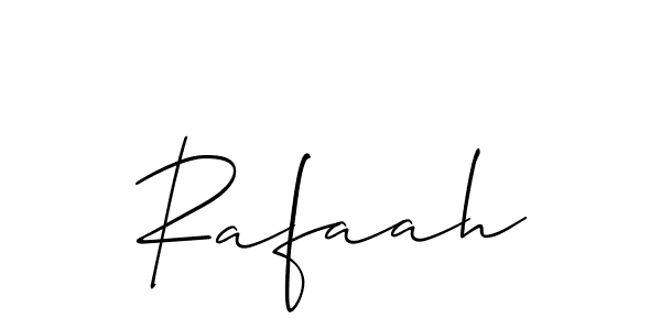 Make a beautiful signature design for name Rafaah. With this signature (Allison_Script) style, you can create a handwritten signature for free. Rafaah signature style 2 images and pictures png