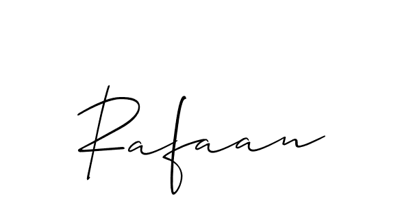 Make a beautiful signature design for name Rafaan. With this signature (Allison_Script) style, you can create a handwritten signature for free. Rafaan signature style 2 images and pictures png