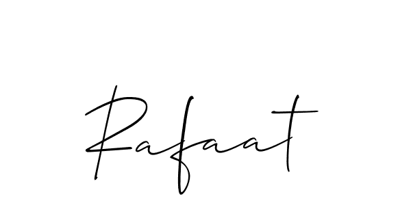 if you are searching for the best signature style for your name Rafaat. so please give up your signature search. here we have designed multiple signature styles  using Allison_Script. Rafaat signature style 2 images and pictures png