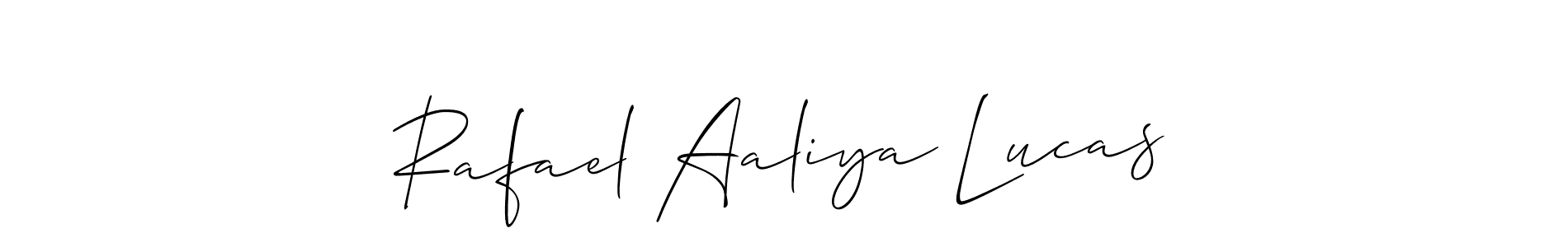 Best and Professional Signature Style for Rafael Aaliya Lucas. Allison_Script Best Signature Style Collection. Rafael Aaliya Lucas signature style 2 images and pictures png