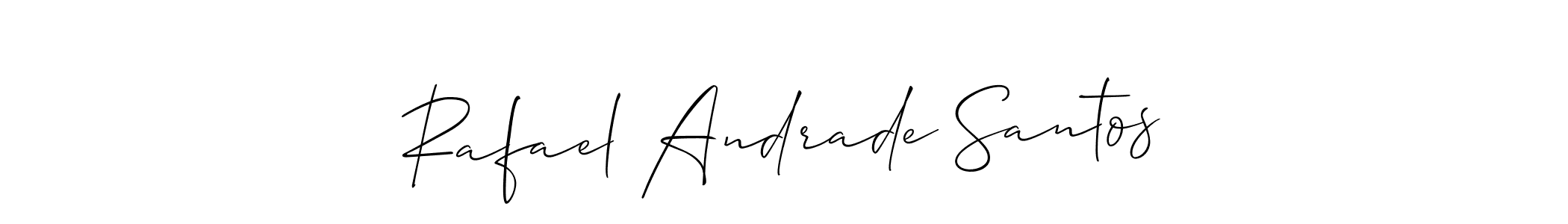 Rafael Andrade Santos stylish signature style. Best Handwritten Sign (Allison_Script) for my name. Handwritten Signature Collection Ideas for my name Rafael Andrade Santos. Rafael Andrade Santos signature style 2 images and pictures png