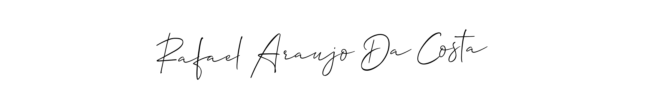 How to make Rafael Araujo Da Costa name signature. Use Allison_Script style for creating short signs online. This is the latest handwritten sign. Rafael Araujo Da Costa signature style 2 images and pictures png