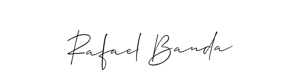 Also we have Rafael Banda name is the best signature style. Create professional handwritten signature collection using Allison_Script autograph style. Rafael Banda signature style 2 images and pictures png