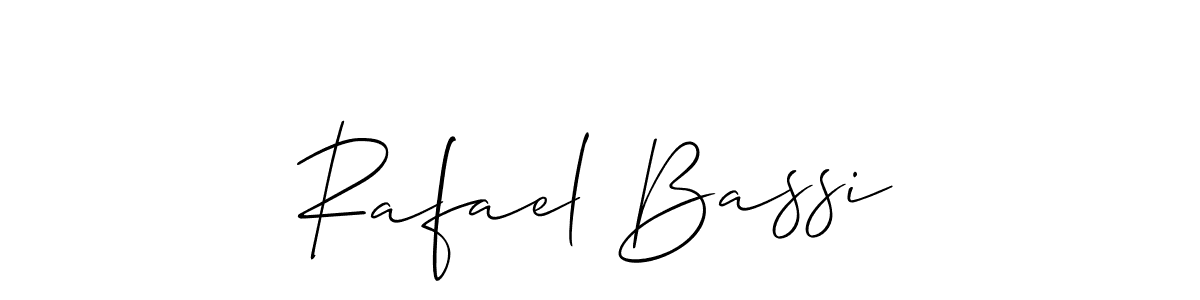 Design your own signature with our free online signature maker. With this signature software, you can create a handwritten (Allison_Script) signature for name Rafael Bassi. Rafael Bassi signature style 2 images and pictures png