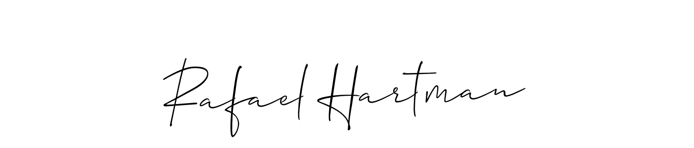 Rafael Hartman stylish signature style. Best Handwritten Sign (Allison_Script) for my name. Handwritten Signature Collection Ideas for my name Rafael Hartman. Rafael Hartman signature style 2 images and pictures png