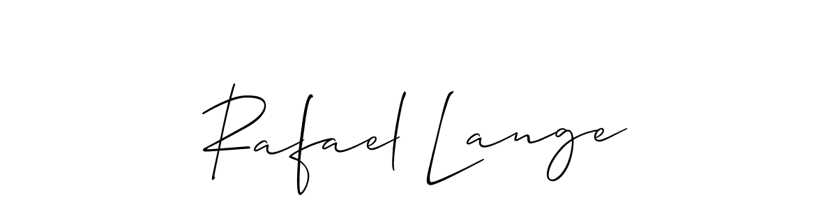 Rafael Lange stylish signature style. Best Handwritten Sign (Allison_Script) for my name. Handwritten Signature Collection Ideas for my name Rafael Lange. Rafael Lange signature style 2 images and pictures png