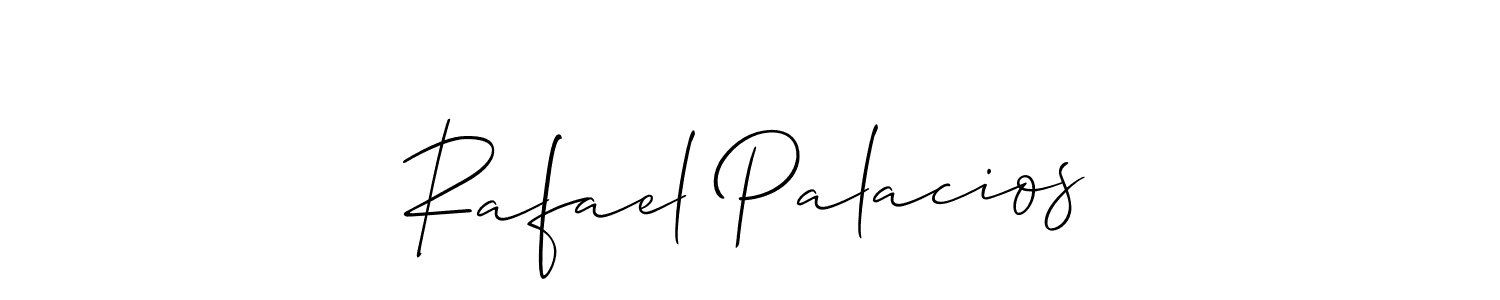 Create a beautiful signature design for name Rafael Palacios. With this signature (Allison_Script) fonts, you can make a handwritten signature for free. Rafael Palacios signature style 2 images and pictures png