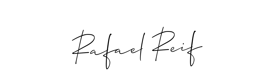 Create a beautiful signature design for name Rafael Reif. With this signature (Allison_Script) fonts, you can make a handwritten signature for free. Rafael Reif signature style 2 images and pictures png