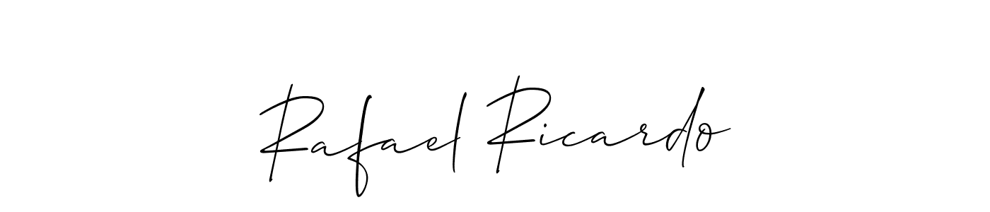How to Draw Rafael Ricardo signature style? Allison_Script is a latest design signature styles for name Rafael Ricardo. Rafael Ricardo signature style 2 images and pictures png