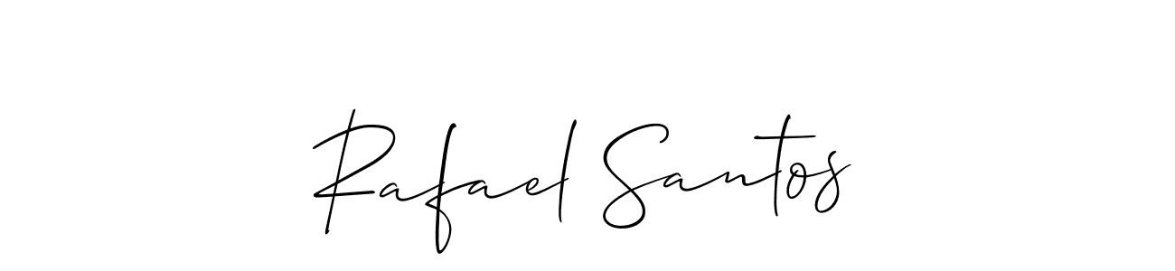 if you are searching for the best signature style for your name Rafael Santos. so please give up your signature search. here we have designed multiple signature styles  using Allison_Script. Rafael Santos signature style 2 images and pictures png