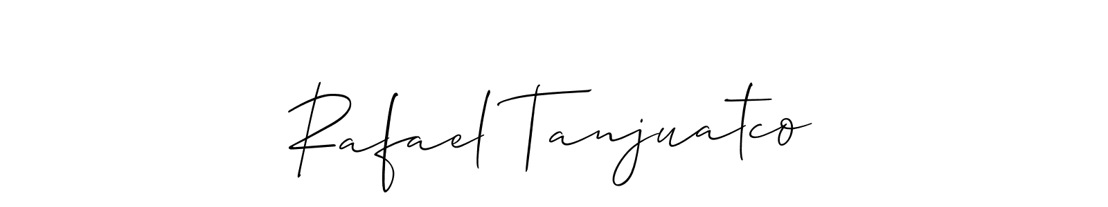 How to make Rafael Tanjuatco signature? Allison_Script is a professional autograph style. Create handwritten signature for Rafael Tanjuatco name. Rafael Tanjuatco signature style 2 images and pictures png