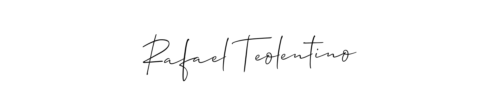 Best and Professional Signature Style for Rafael Teolentino. Allison_Script Best Signature Style Collection. Rafael Teolentino signature style 2 images and pictures png
