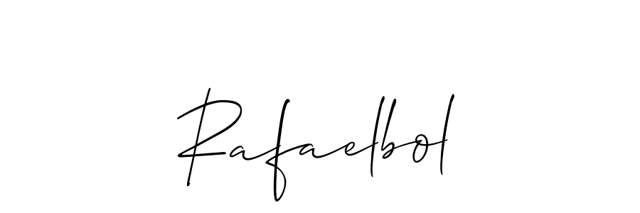 How to make Rafaelbol signature? Allison_Script is a professional autograph style. Create handwritten signature for Rafaelbol name. Rafaelbol signature style 2 images and pictures png