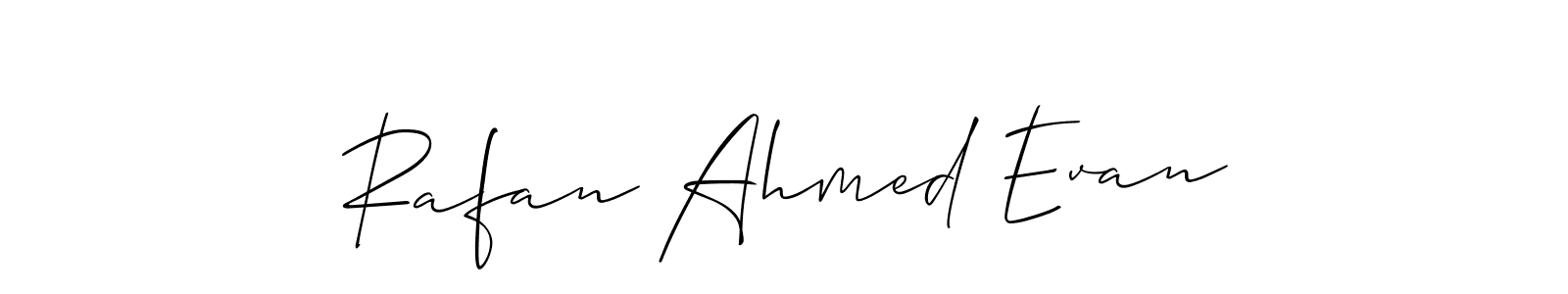Make a beautiful signature design for name Rafan Ahmed Evan. Use this online signature maker to create a handwritten signature for free. Rafan Ahmed Evan signature style 2 images and pictures png