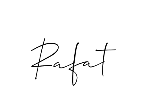 Similarly Allison_Script is the best handwritten signature design. Signature creator online .You can use it as an online autograph creator for name Rafat. Rafat signature style 2 images and pictures png